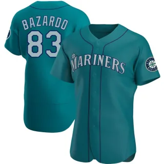 Authentic Men's Eduard Bazardo Seattle Mariners Alternate Jersey - Aqua