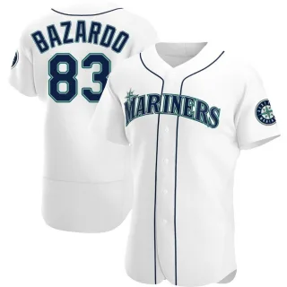 Authentic Men's Eduard Bazardo Seattle Mariners Home Jersey - White