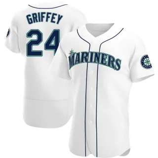 Authentic Men's Ken Griffey Seattle Mariners Home Jersey - White