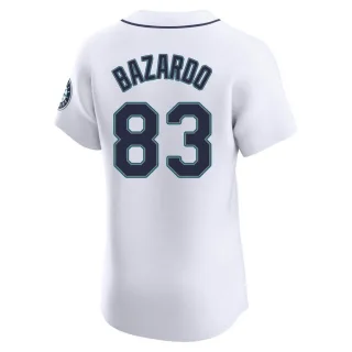 Elite Men's Eduard Bazardo Seattle Mariners Home Jersey - White