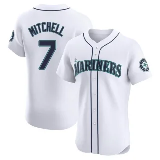 Elite Men's Kevin Mitchell Seattle Mariners Home Jersey - White