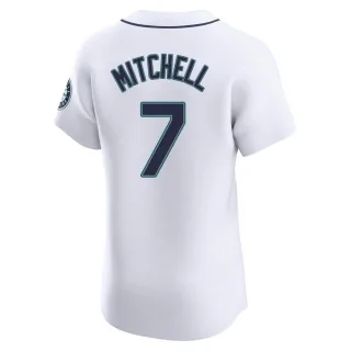 Elite Men's Kevin Mitchell Seattle Mariners Home Jersey - White