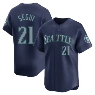 Limited Men's David Segui Seattle Mariners Road Jersey - Navy