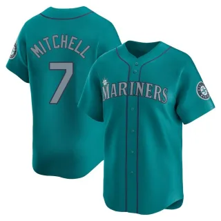 Limited Men's Kevin Mitchell Seattle Mariners Alternate Jersey - Aqua