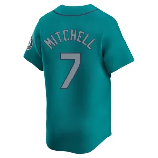 Limited Men's Kevin Mitchell Seattle Mariners Alternate Jersey - Aqua