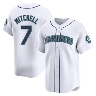 Limited Men's Kevin Mitchell Seattle Mariners Home Jersey - White