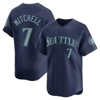 Limited Men's Kevin Mitchell Seattle Mariners Road Jersey - Navy