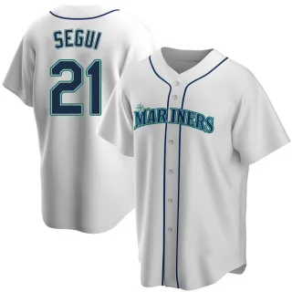 Replica Men's David Segui Seattle Mariners Home Jersey - White