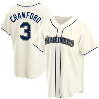 SEATTLE MARINERS- JP CRAWFORD AUTOGRAPH #3 AQUA REPLICA NIKE JERSEY JSA  AI82974