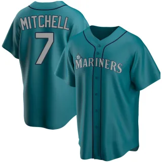 Replica Men's Kevin Mitchell Seattle Mariners Alternate Jersey - Aqua