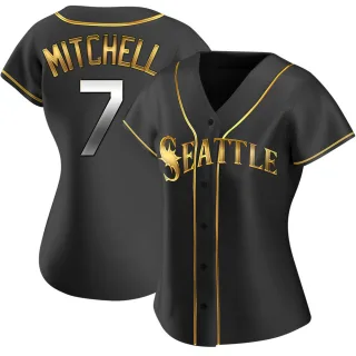 Replica Women's Kevin Mitchell Seattle Mariners Alternate Jersey - Black Golden