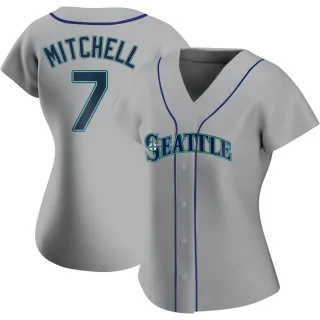 Replica Women's Kevin Mitchell Seattle Mariners Road Jersey - Gray